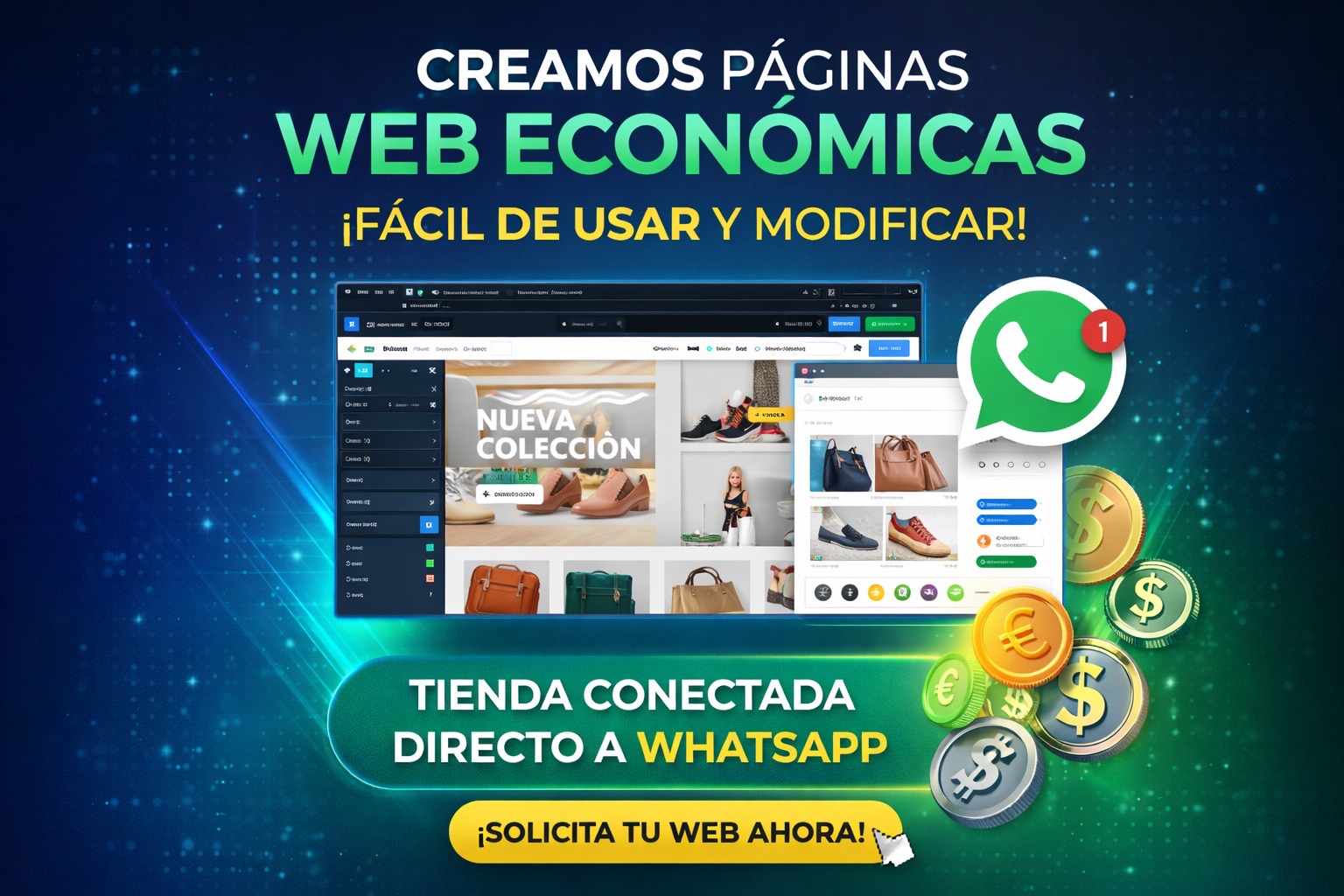 Página WEB económica y edítable 